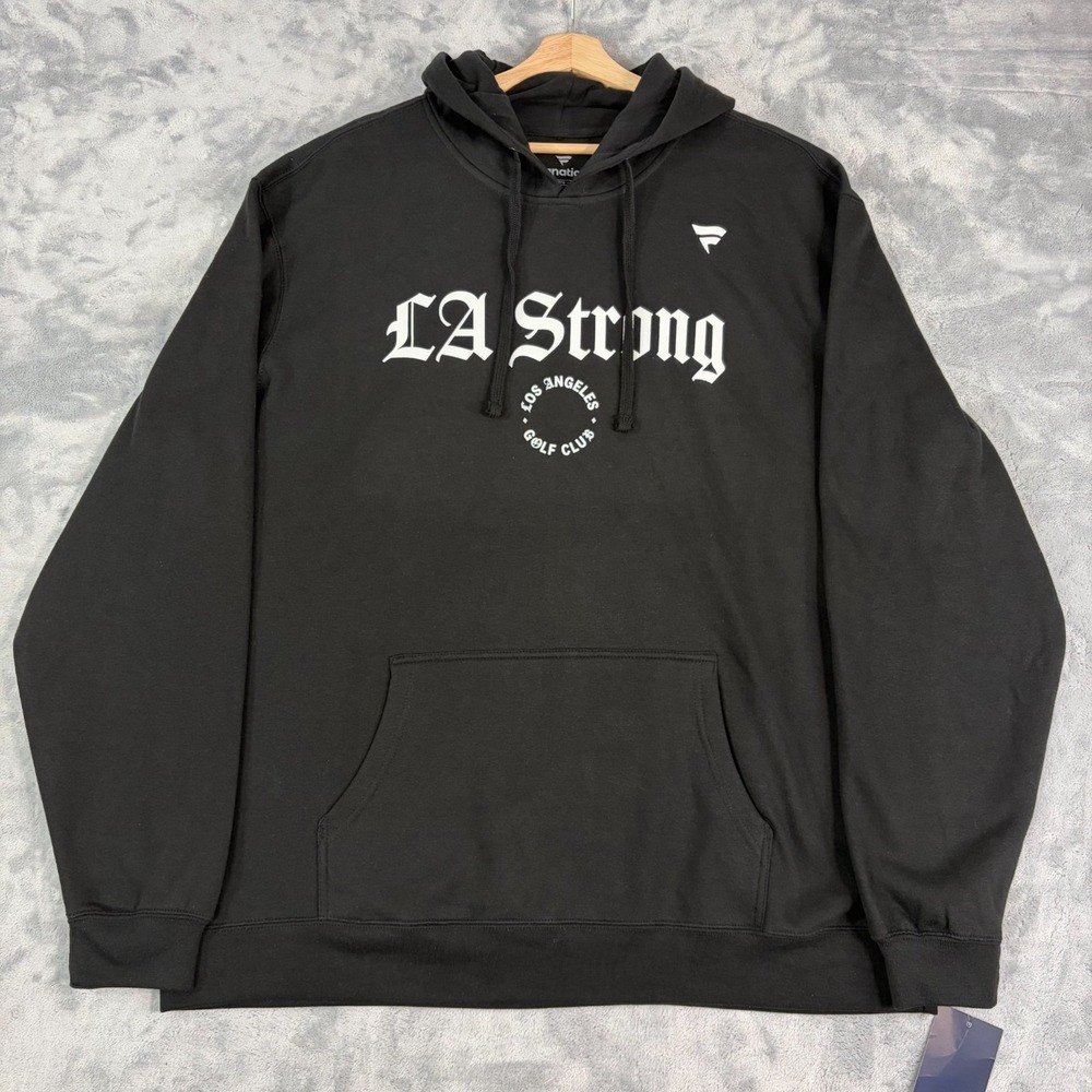 LA Strong Los Angeles Golf Club Pullover Hoodie Mens Size 3XL Black NWT